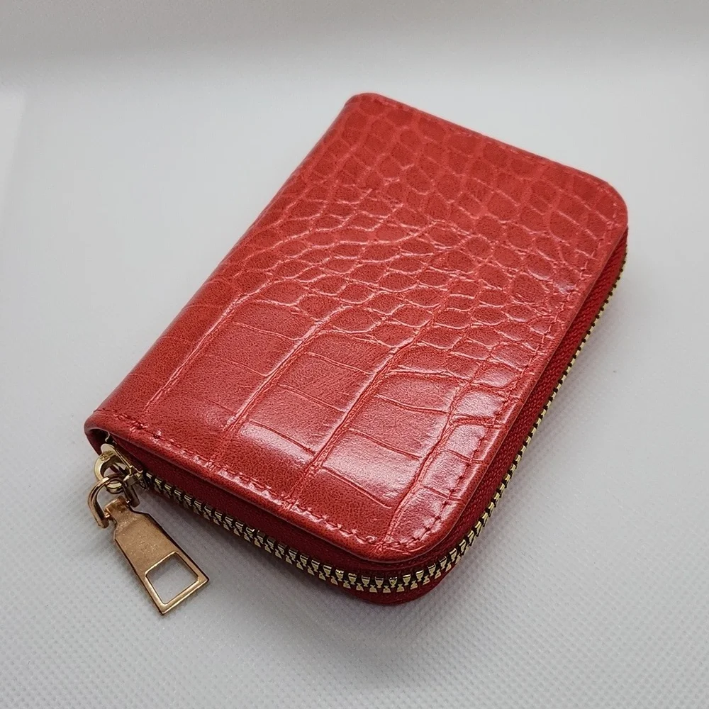 Small Zip Around Card Case - Picture 1 of 11